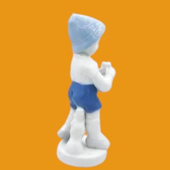 Vintage Gerold Porzellan Boy & Snail Bavaria West Germany - Picture 7 of 7